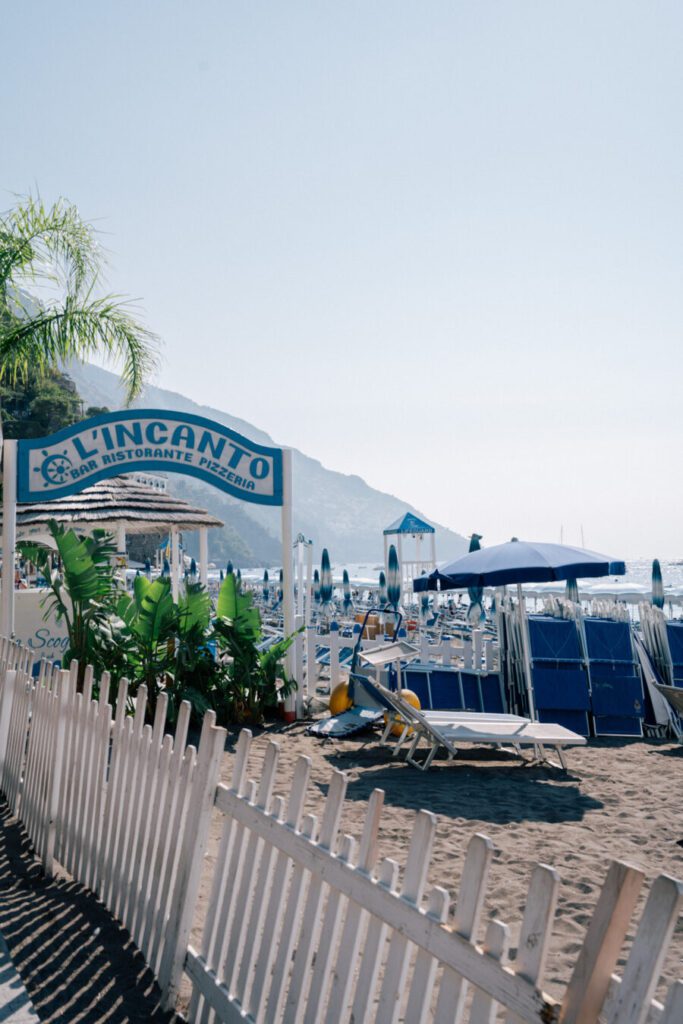 beach clubs in Positano